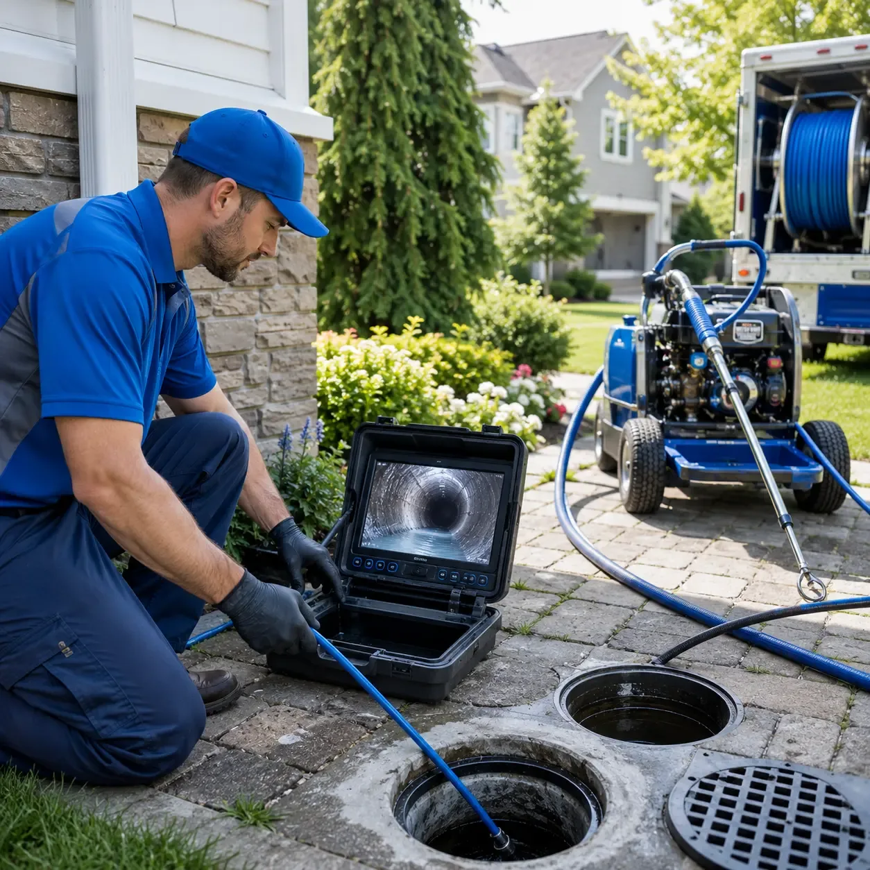 Outdoor drain cleaning professionals serving Freeport, MI